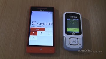 Incoming call & Outgoing call at the Same time HTC 8S +Samsung E1360M