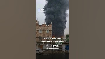 “Israel” targets Houthi leaders in Sanaa with ten powerful explosions
