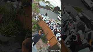 Dumpster dispute: Full load emptied onto yard of customer