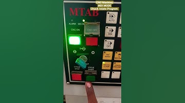 CNC MACHINE MDI Mode #cnc #program