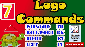 Logo Commands | Class 3 computer Chapter 7 | Computer Logo Commands