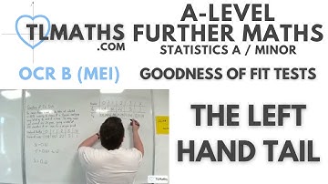OCR MEI Statistics Minor K: Goodness of Fit Tests: 08 The Left Hand Tail