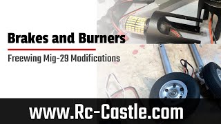 Amazing Brakes, Center Burners and Steering Nose Gyro for the Freewing Mig-29 and other EDF's