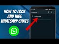 How to Lock and Hide WhatsApp Chats | NEW UPDATE (2024)