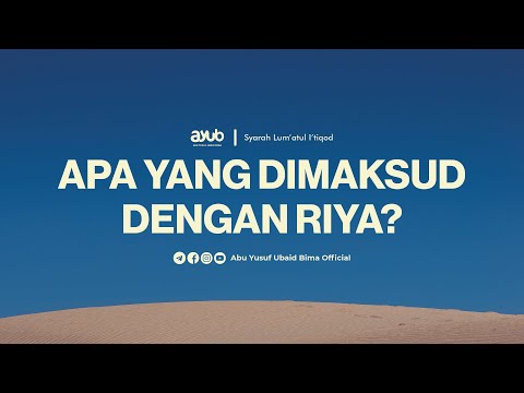 Video: Apa maksud Riya?