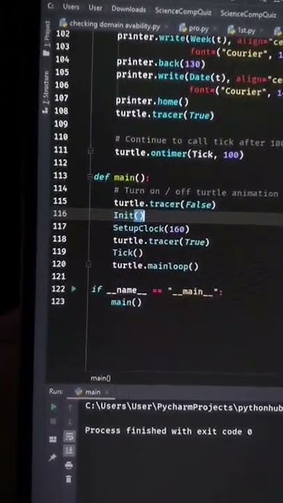 Drawing A Clock using Python Code and Turtle Library #programming # ...