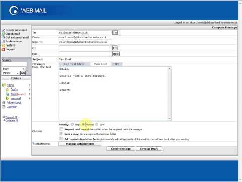 Stuart Design Webmail - Sending Emails