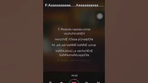 rasa rasa unnai karaoke