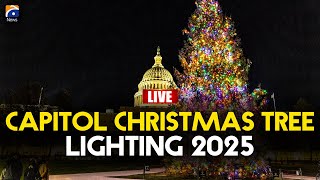 🔴 𝗟𝗶𝘃𝗲: Capitol Christmas Tree Lighting 2025: Washington, DC Glows with Holiday Spirit
