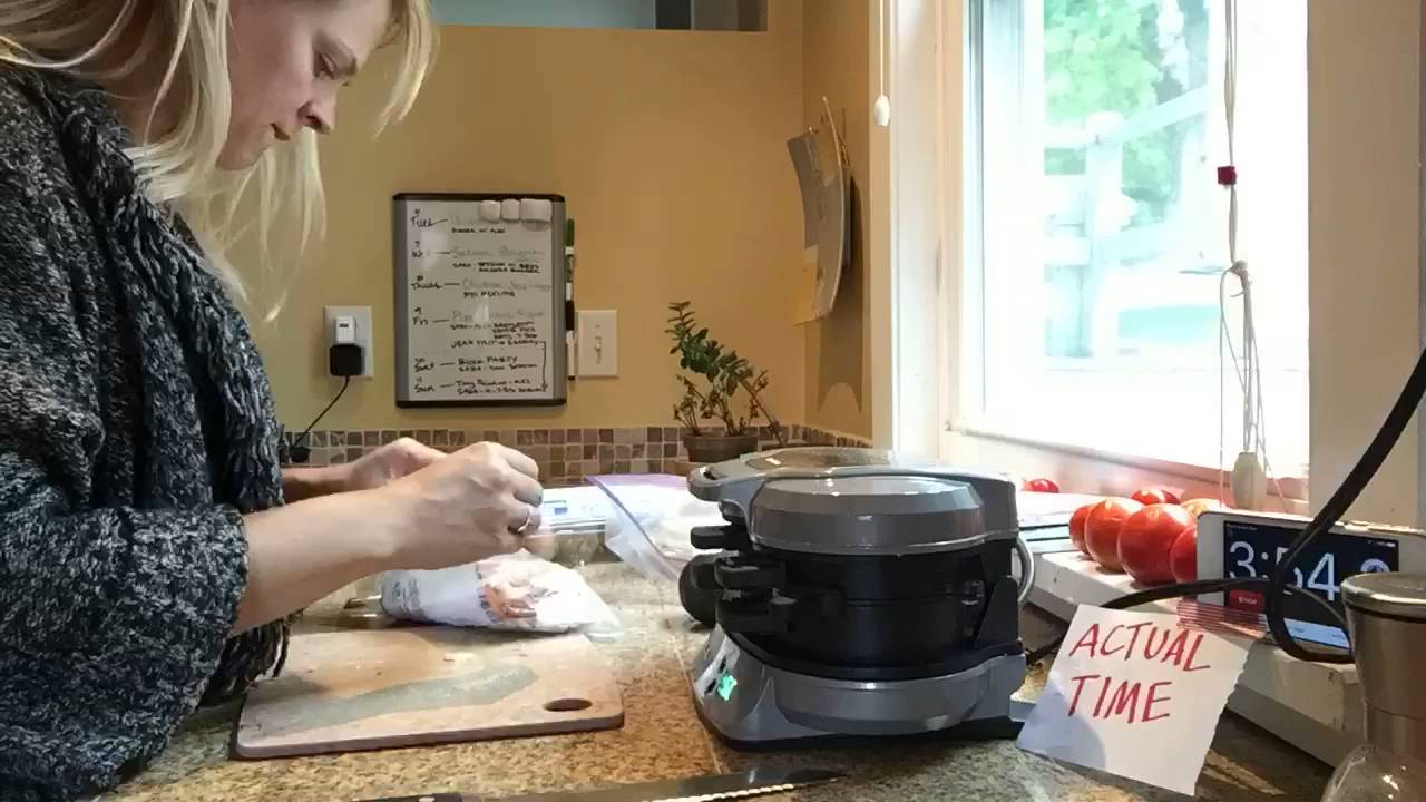 Hamilton Beach Dual Egg Sandwich Maker Time lapse YouTube