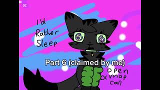 I’d Rather Sleep OPEN RAVENFLIGHT (my oc) MAP! (5/21 PARTS TAKEN) (READ DESC)