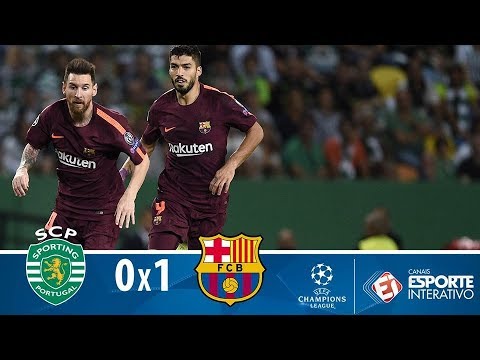Melhores Momentos – Sporting 0 x 1 Barcelona – Champions League (27/09/2017)