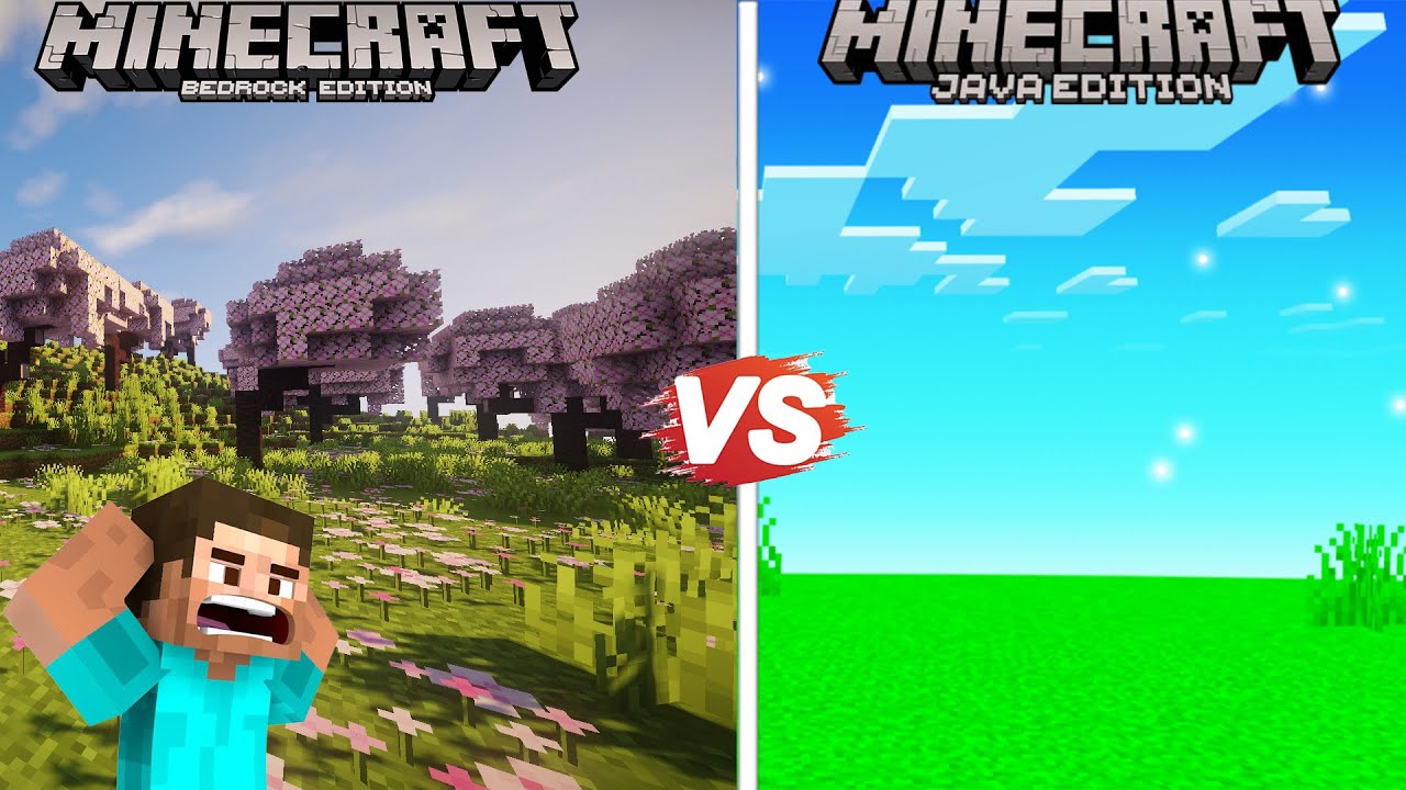 Minecraft Java Vs Minecraft Bedrock|Difference|🤨Part 2 - YouTube