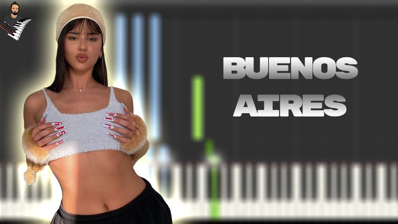 Nathy Peluso - BUENOS AIRES | Piano Tutorial + Partitura /Karaoke /MIDI by  CesarFullHDMusic - YouTube