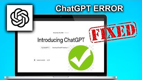 How To Fix ChatGPT Not Working or Loading Error