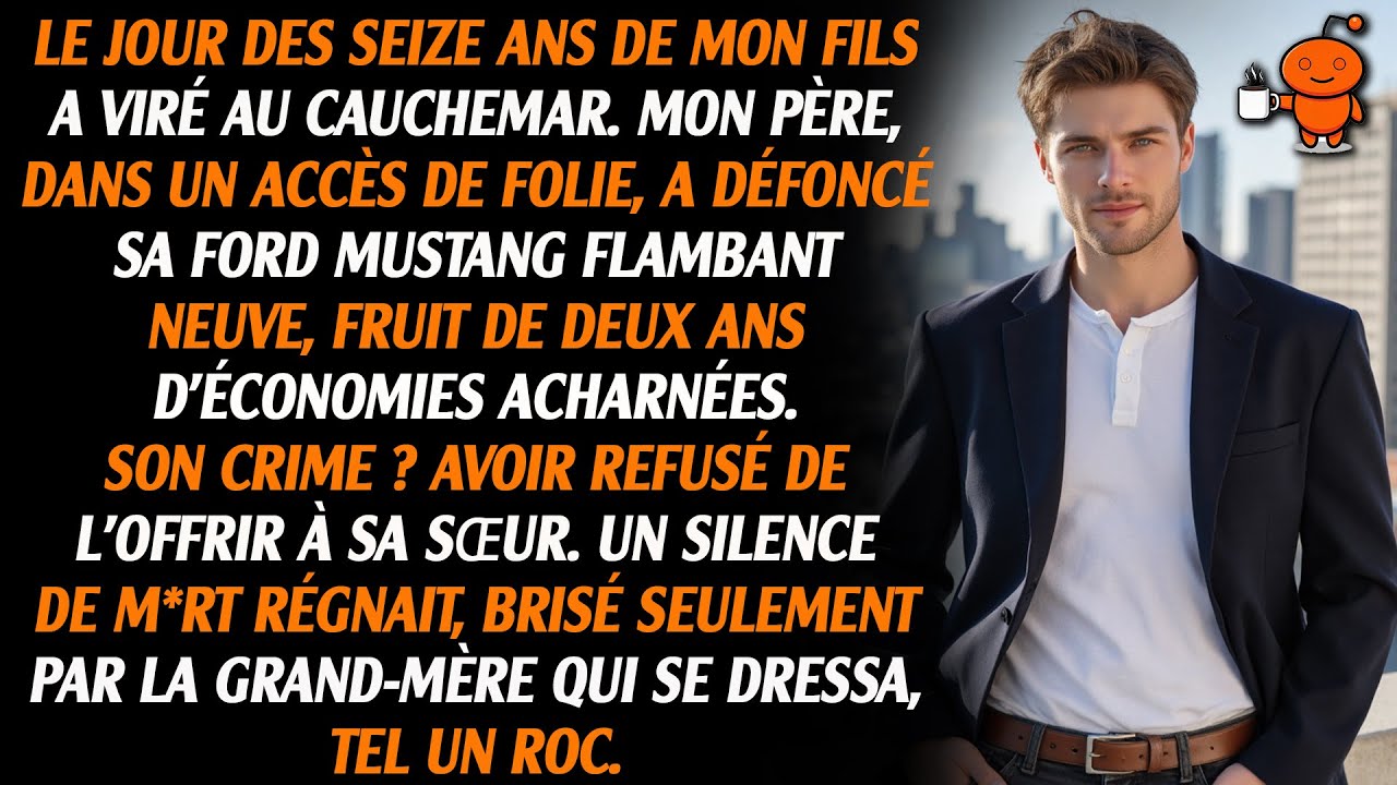 Pour le 16e anniversaire de mon fils, papa a défoncé sa nouvelle Mustang avec une clé à roue. Je...