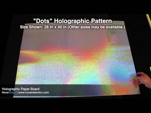 Holographic Paper Stock for Promotional Products 