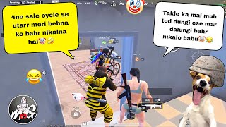 NOT REVIVING GIRL💦TEAMMATE & DOOR BLOCKING😂| TROLLING  RANDOM TEAMMATES🤡|| BGMI FUNNY & WTF MOMENT😈 screenshot 5