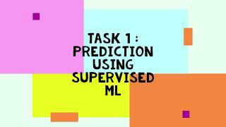 Prediction-using-Supervised-ML || The Sparks Foundation || TASK 1
