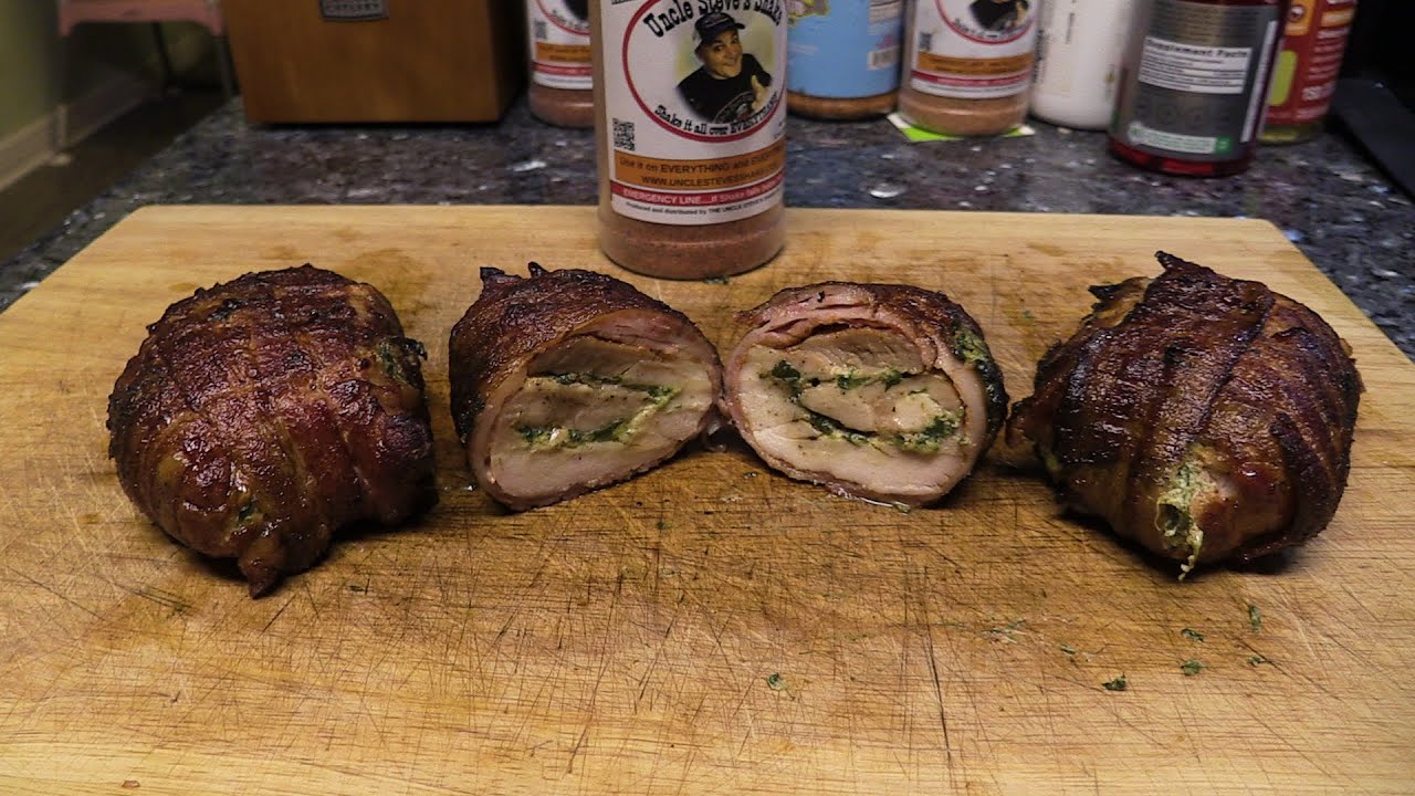Bacon Wrapped Stuffed Chicken Thighs (er Kettle) YouTube