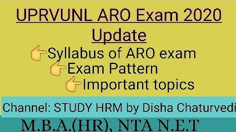 Uprvunl aro syllabus| uprvunl updates exam date