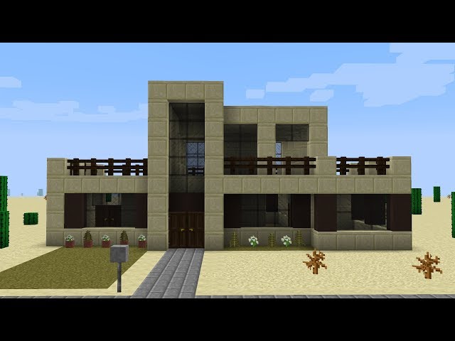 Minecraft - How to build a modern desert house - YouTube