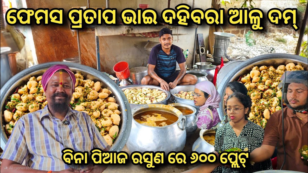 Трудолюбивый Пратап Бхай и его семья продают знаменитый аллодум Дахибара || 600 пластин в день в ...