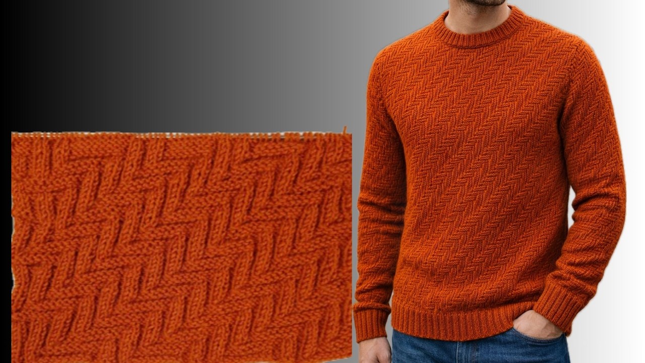 ERKEK ÖRGÜSÜNDE MUHTEŞEM BİR MODEL 👍 ZİKZAKLAR ÖRGÜ MODELİ ✅