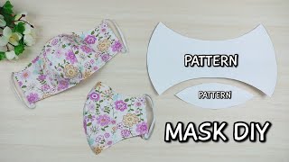 Breathable Face Mask with easy pattern making | Summer Face Mask DIY | Printable Pattern