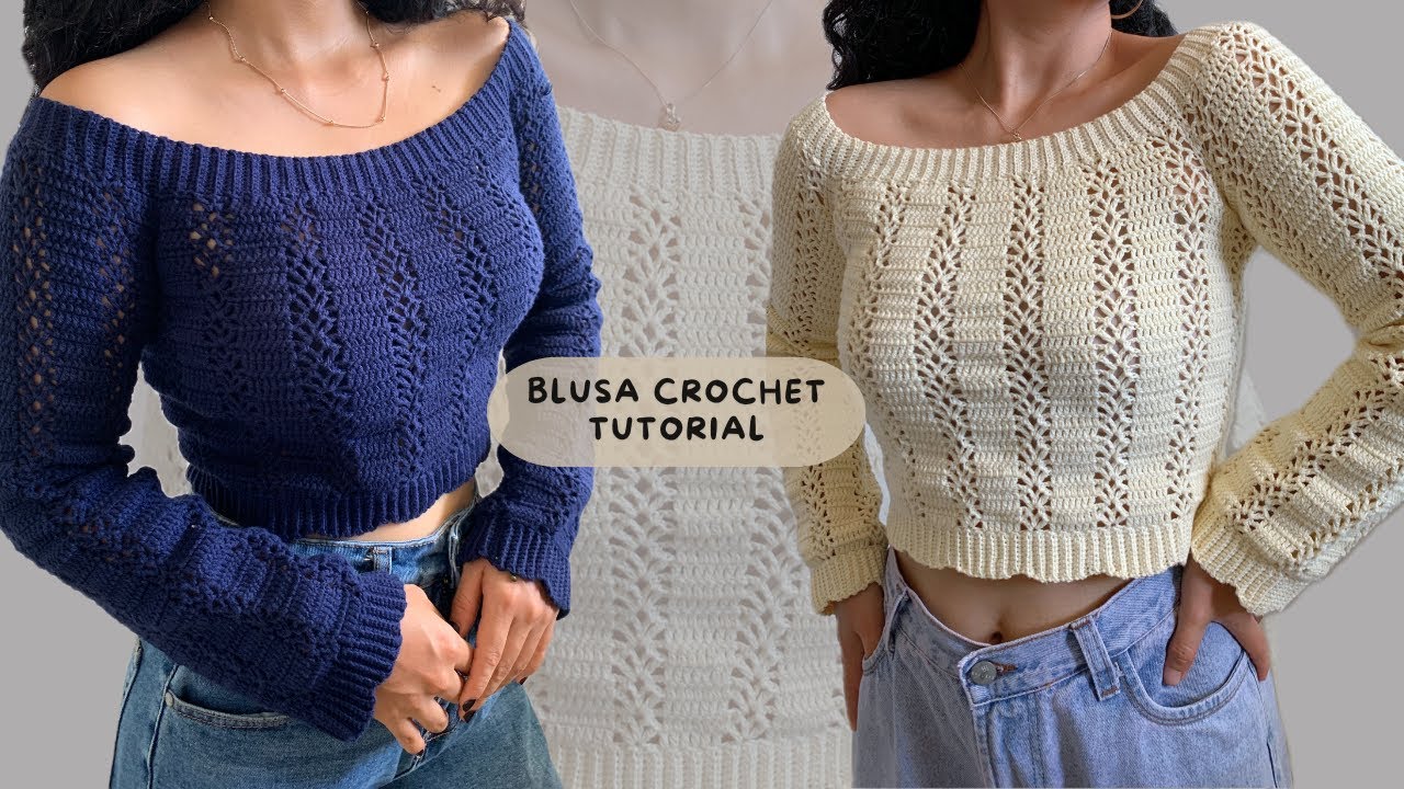 SWEATER BLUSA CROCHET 🤍 | TUTORIAL PASO A PASO | GIRL CROCHET ✨