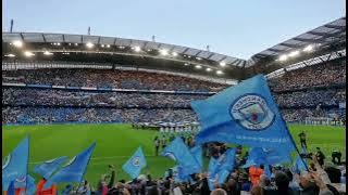 Manchester City vs. Real Madrid I Champions League Anthem with 50,000 flags I semi-final April 2022