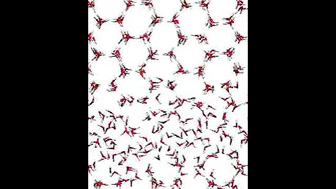 Freezing process of water-ice mixture