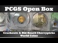 Pcgs world open box  crackouts  bid board cherrypicks