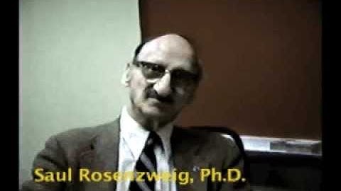 Dr. Saul Rosenzweig on the Development of the Thematic Apperception Test (TAT)