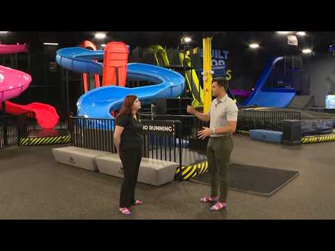 Exploring the slides at Slick City Action Park in Parma