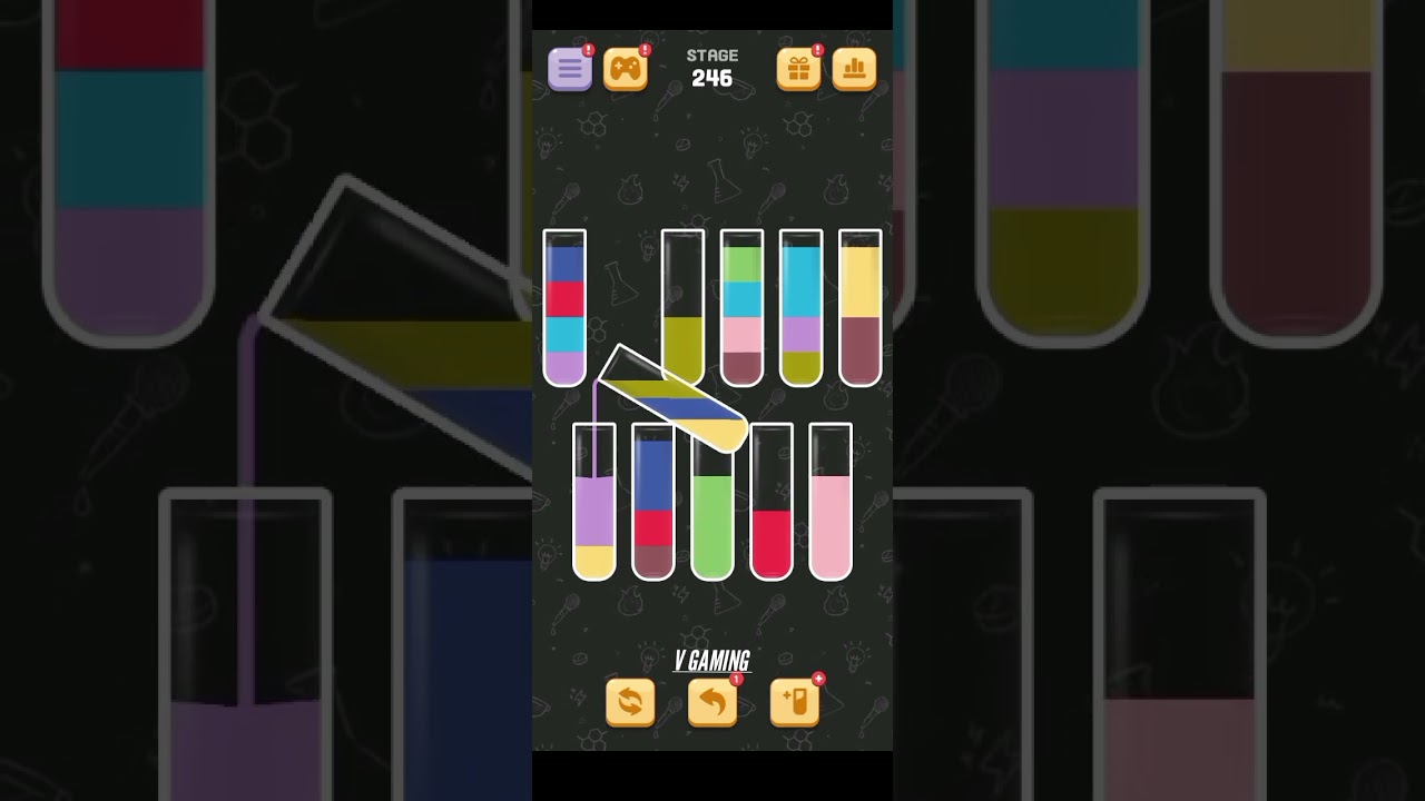 water sort Quest level of 246 #leval #lifeisbutadream #games #video