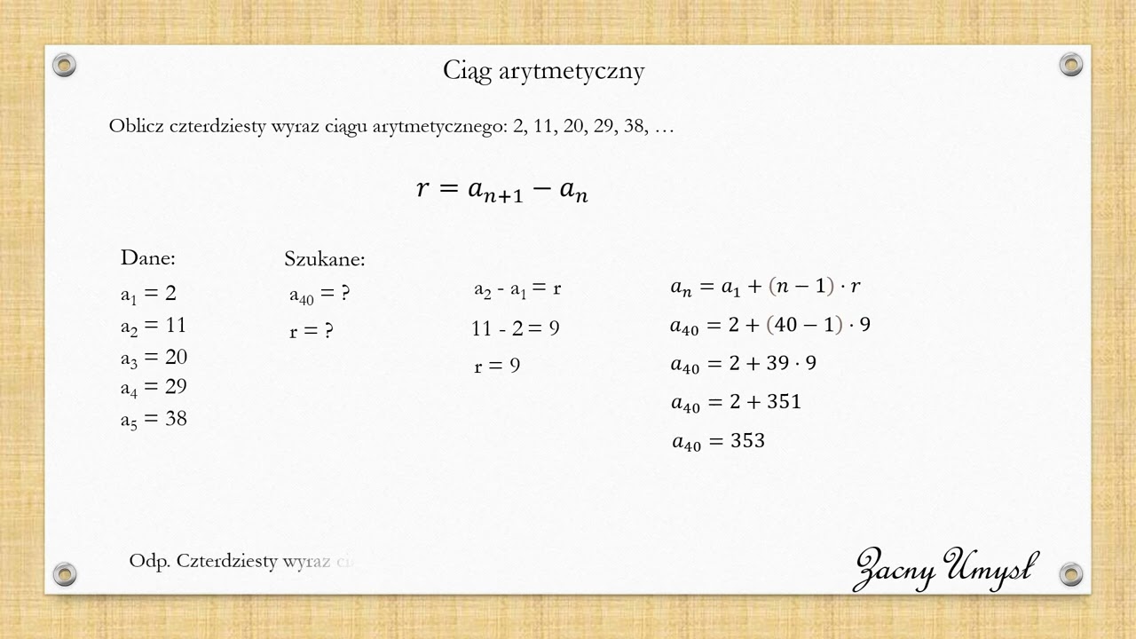 Ciąg arytmetyczny #1