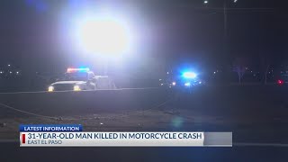 EPPD: Man killed in motorcycle crash in East El Paso