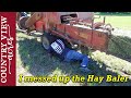 I messed up the hay baler.  Finishing up our last cut of hay.