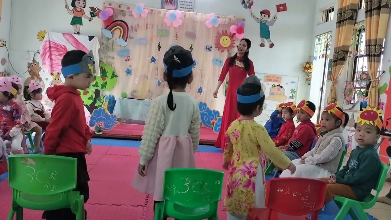 dạy hát: cho tôi đi làm mưa với 3-4 tuổi