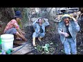 A family in the jungle || video - 34  || Working with Wife ||