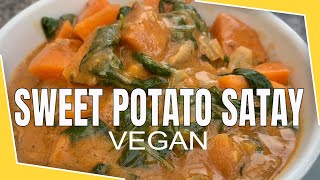 Sweet Potato Satay Curry/ How to Make Sweet Potato Satay Curry/ Easy Sweet Potato/yams Satay Curry