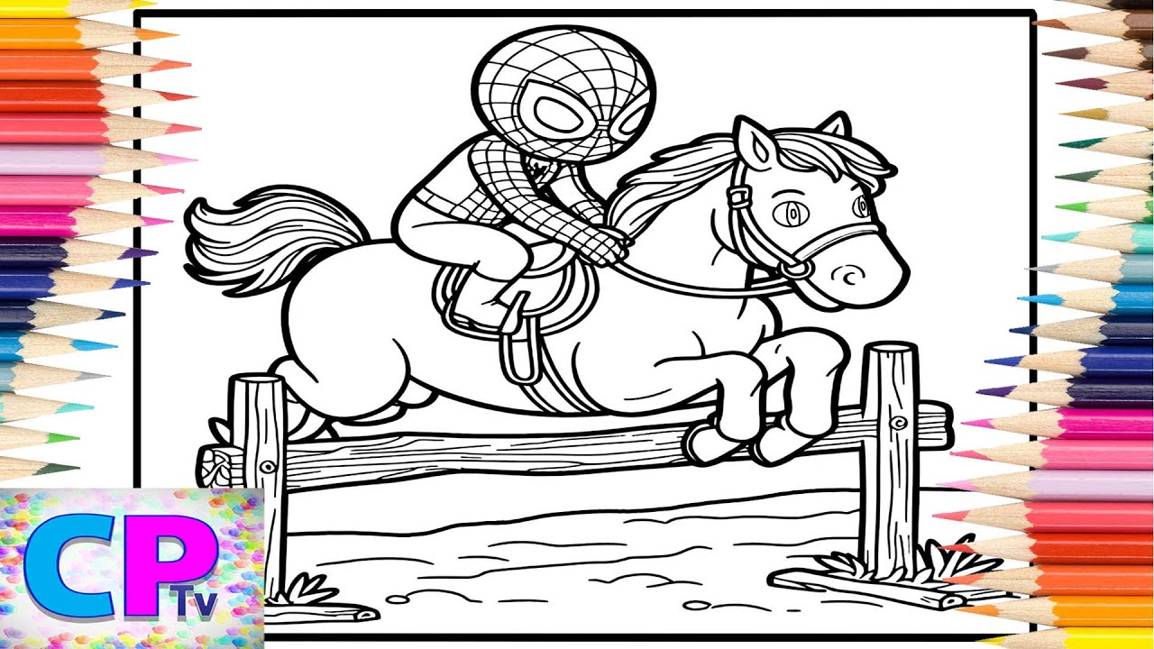 Play: Spiderman Rides a Horse: a calm colouring-along with Copic markers