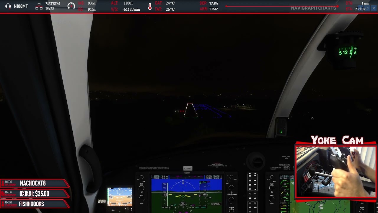 Kodiak 100 Night Landing Into Mayagüez, Puerto Rico | MSFS