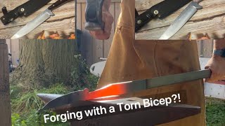Forging Two Hunting Knives Start to Finish Part 1