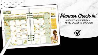 August 2026 Week 4 Planner Check In ✨ Budget, Meal Plan, Tasks & More! ✨