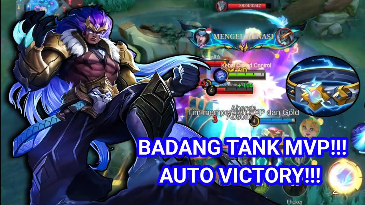 BUILD BADANG TANK PEMBAWA MVP! 🔥 TIM AUTO VICTORY! | MLBB