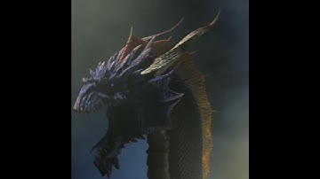 Blue dragon animation clip. #blender #dragon