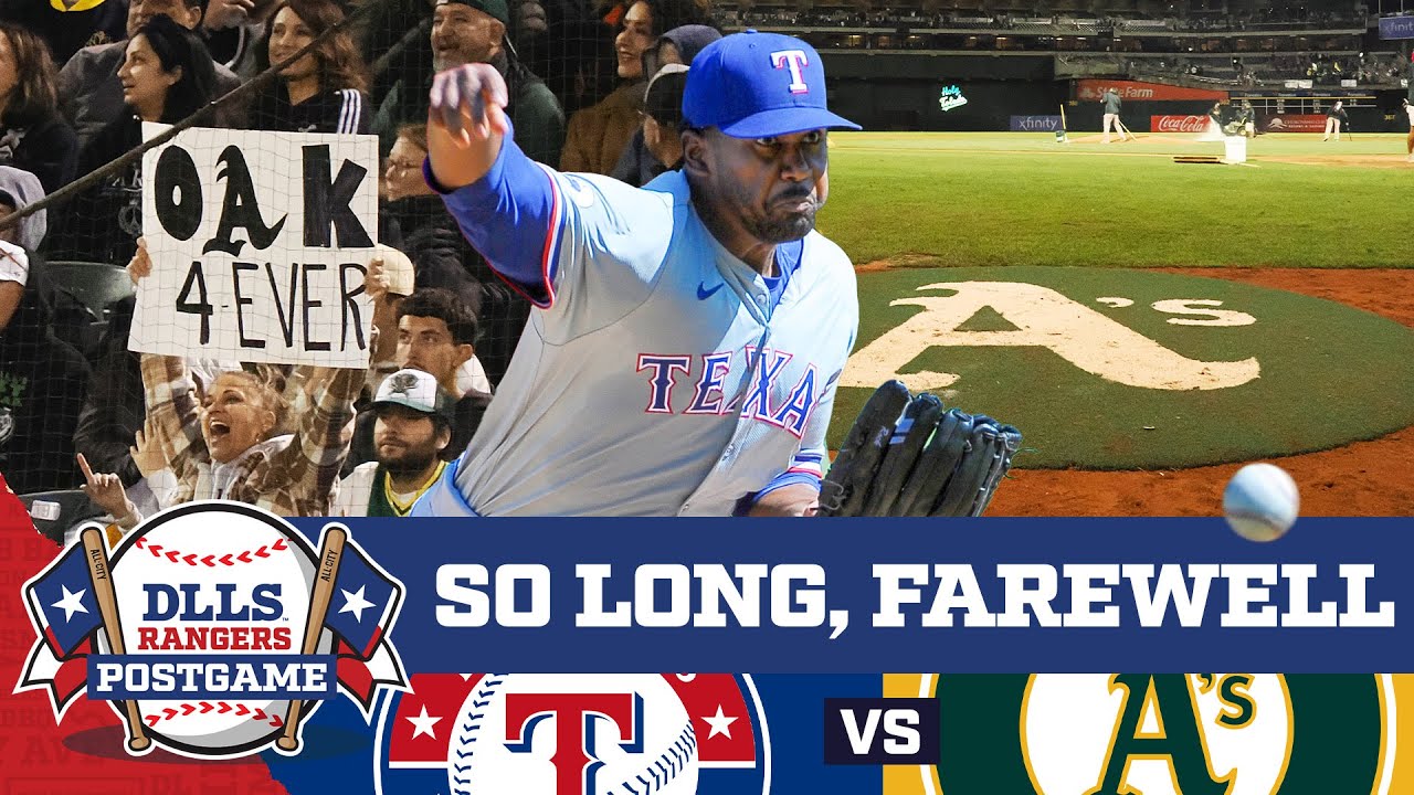 The Texas Rangers and Oakland Athletics bid an emotional farewell ...