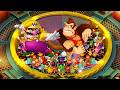 Super Mario Party - Lucky Team Color Battles - Wario Yellow Team vs Donkey Kong Brown Team